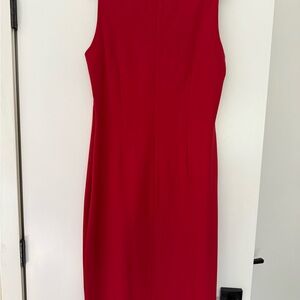 J. McLaughlin Vibrant Red Midi Dress